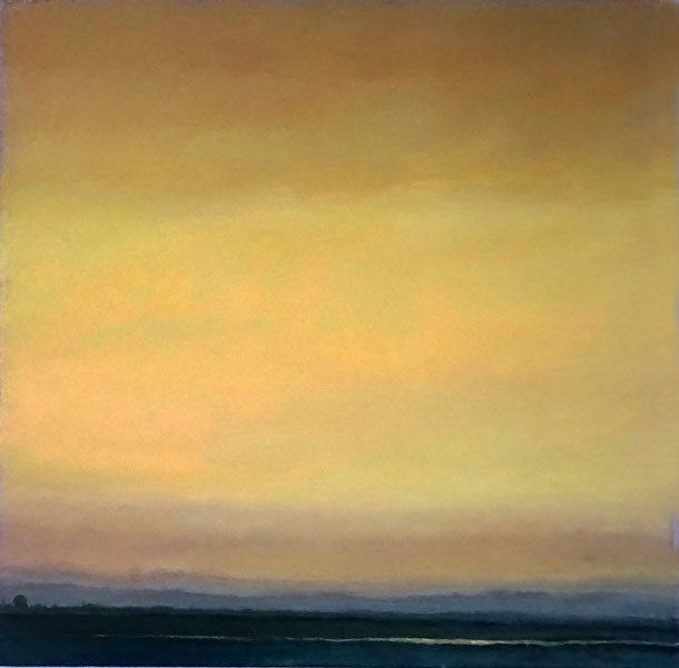 Atardecer  óleo s/tela 100 x 100 cm