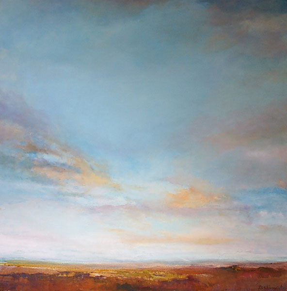 El cielo óleo s/tela  100x100 cm