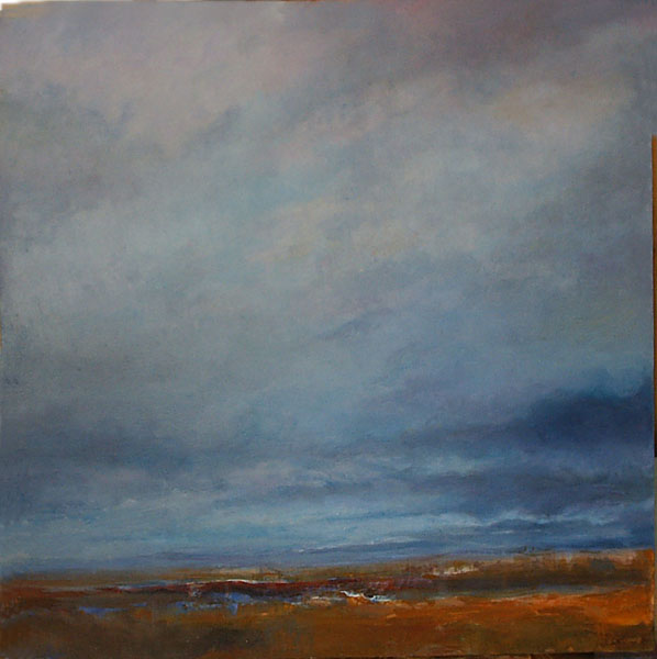 El silencio  óleo s/tabla  100 x 100 cm