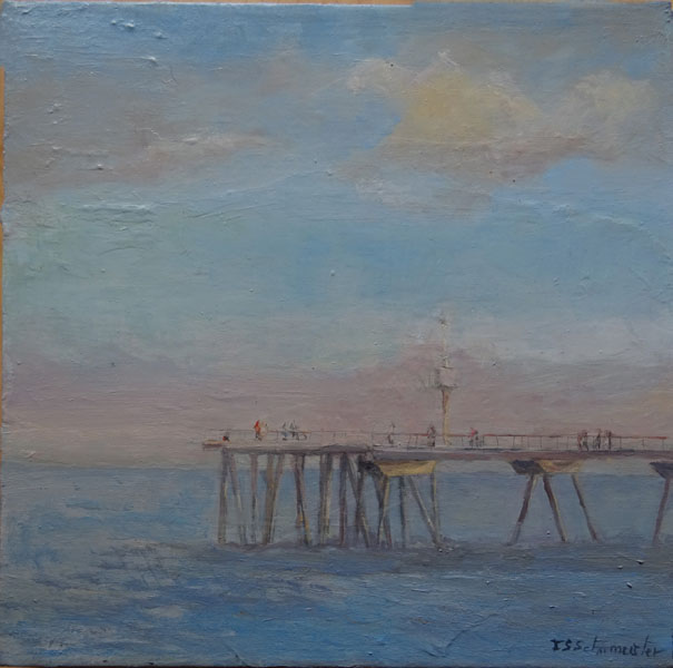 Puente del Petróleo óleo s/tela 25x25cm