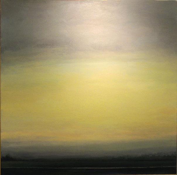 Luz en el horizonte óleo s/tela 120x120cm