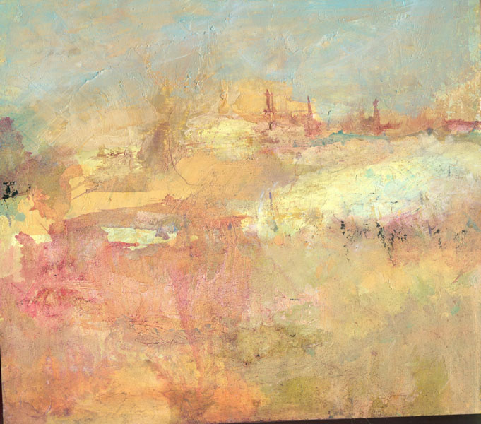 Horizonte öleo s/tabla  25x25 cm
