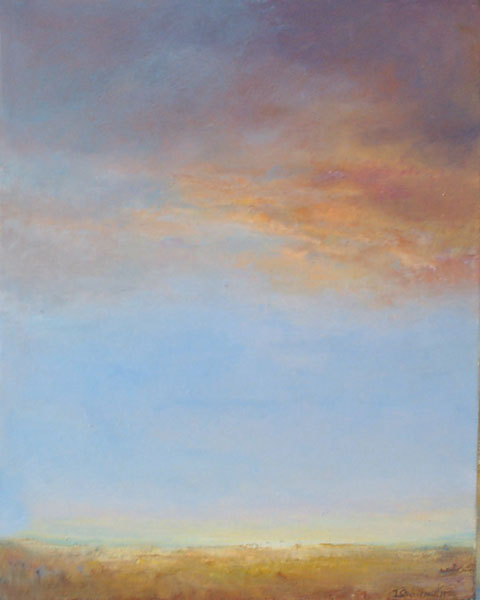 Bajo las nubes  óleo s/tela 33x27 cm
