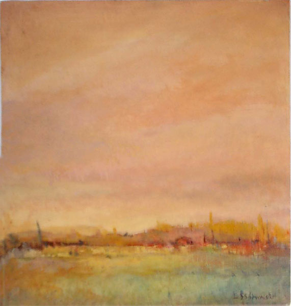 Marisma IV óleo s/cartón 25x25cm