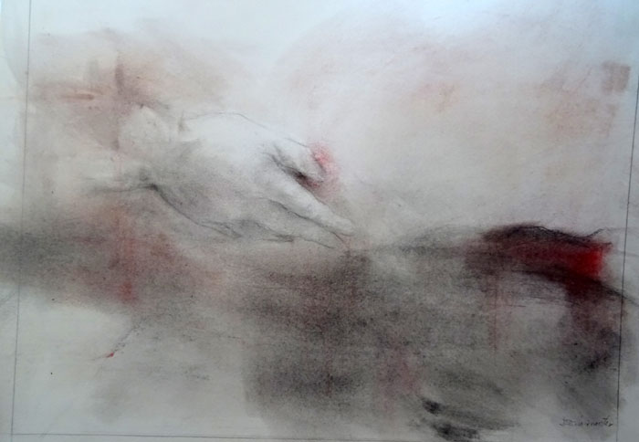 Maternal    Pastel y lápiz  40x50cm