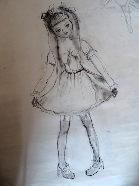 La Infancia inocente   dibujo boceto