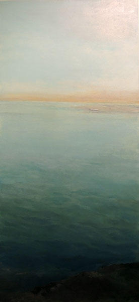 El mar  óleo s/tela 120 x 50 cm